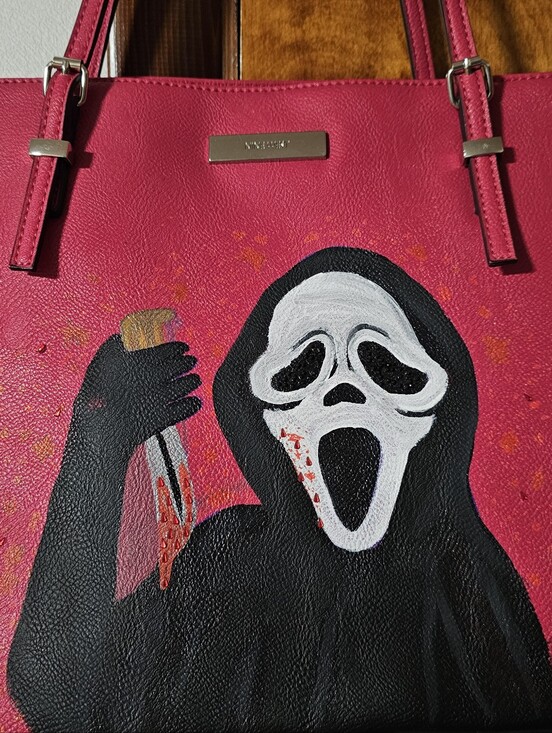 Nine West Handbags - Custom Painted Nine West Tote Bag with Scream Design